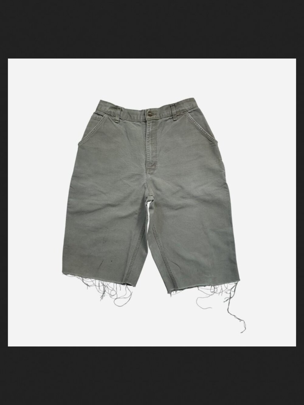 Carhartt altered grey shorts